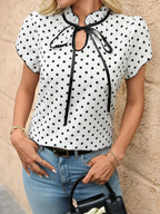 ROSEMARY | ELEGANT FLUTTER SLEEVES BLOUSE