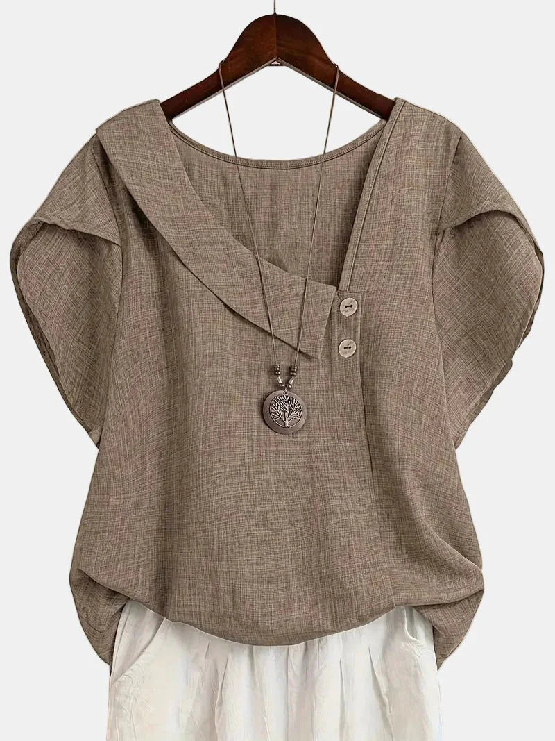 Saddie | Casual Asymmetrical Blouse