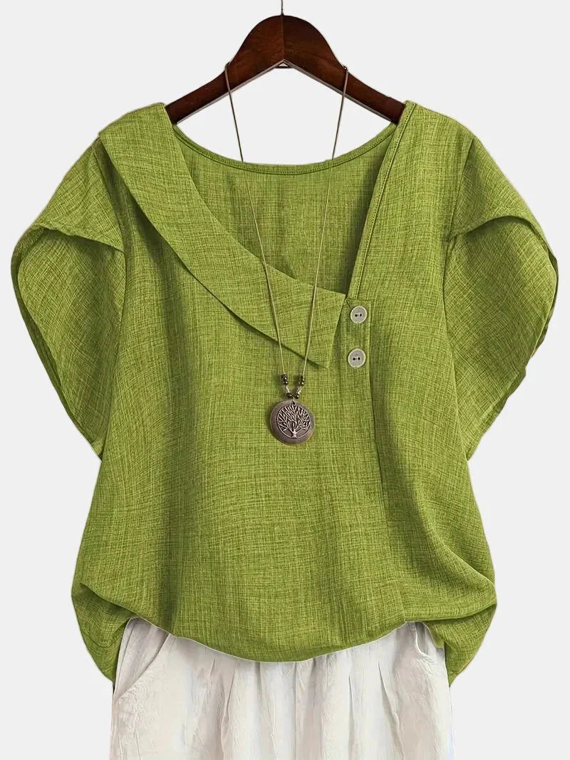 Saddie | Casual Asymmetrical Blouse