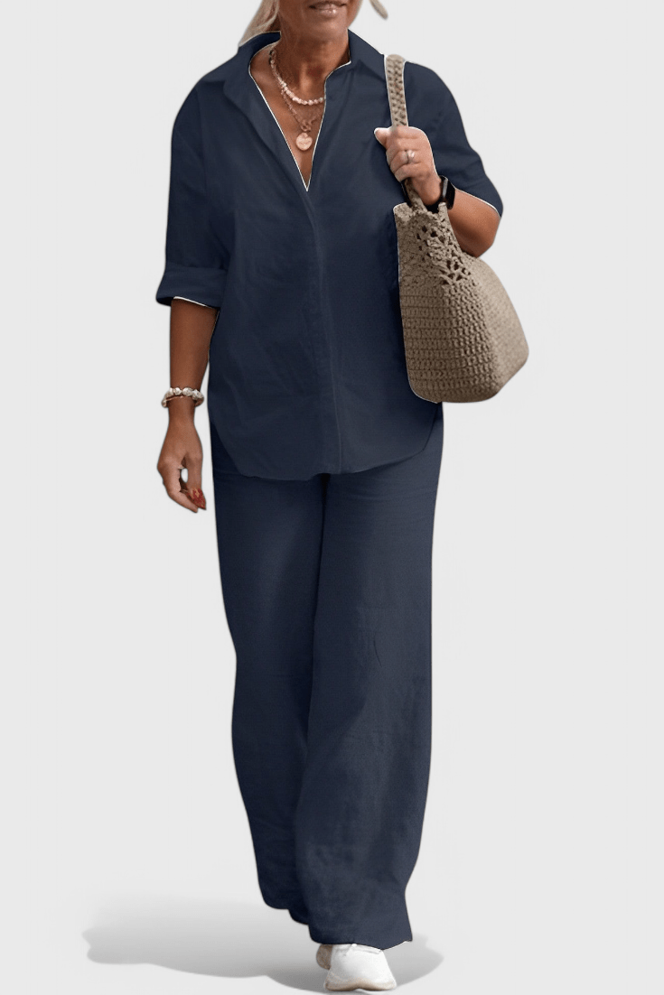 Skye | Button Detail Two-Piece Set