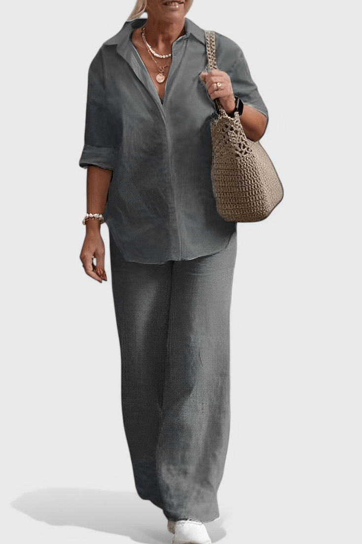 Skye | Button Detail Two-Piece Set