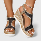 Sylvara | Women’s T-strap wedge heels