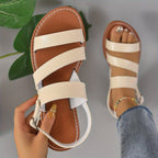 VERONICA | ORTHOPEDIC STRAPPED FLAT SANDALS