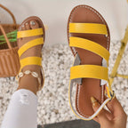 VERONICA | ORTHOPEDIC STRAPPED FLAT SANDALS