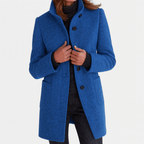 Vilma | Elegant High Collar Coat