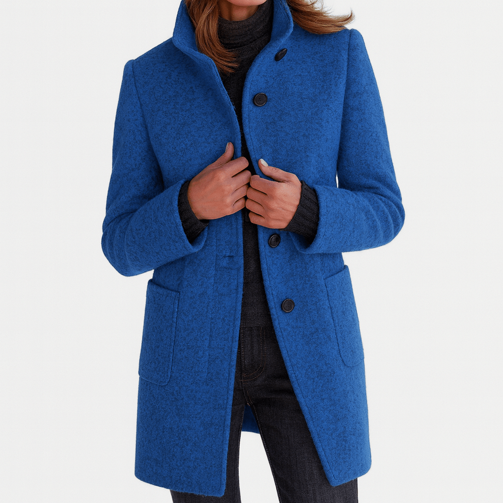 Vilma | Elegant High Collar Coat