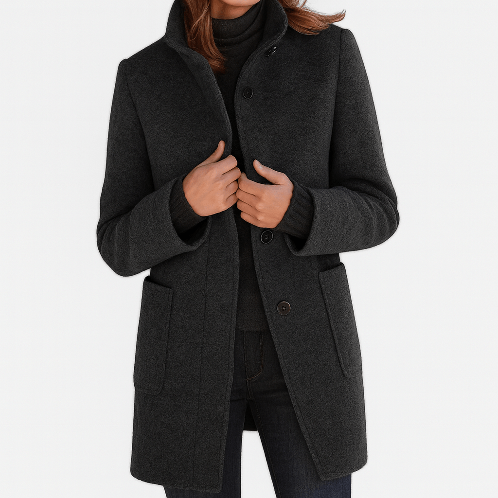 Vilma | Elegant High Collar Coat