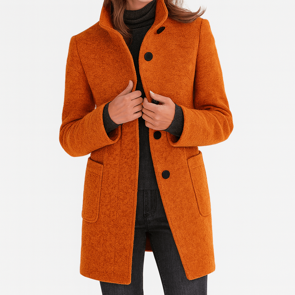 Vilma | Elegant High Collar Coat