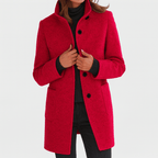Vilma | Elegant High Collar Coat