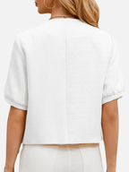 Vivienne | Cropped Tweed Blazer Jacket