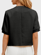 Vivienne | Cropped Tweed Blazer Jacket